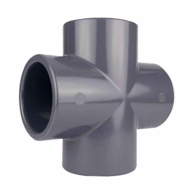 25mm PVC 4 Way Cross Connector