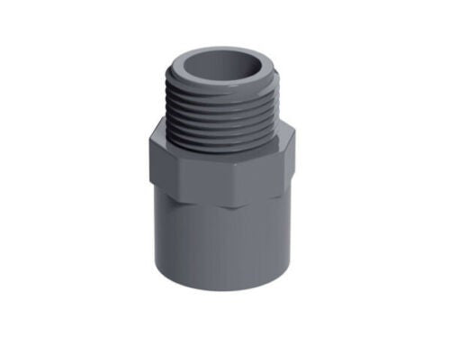 25mm to 3/4" PVC Threaded Male Connector