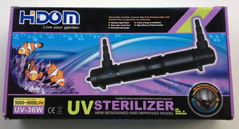 36w Pond and Aquarium UV Steriliser / Clarifier