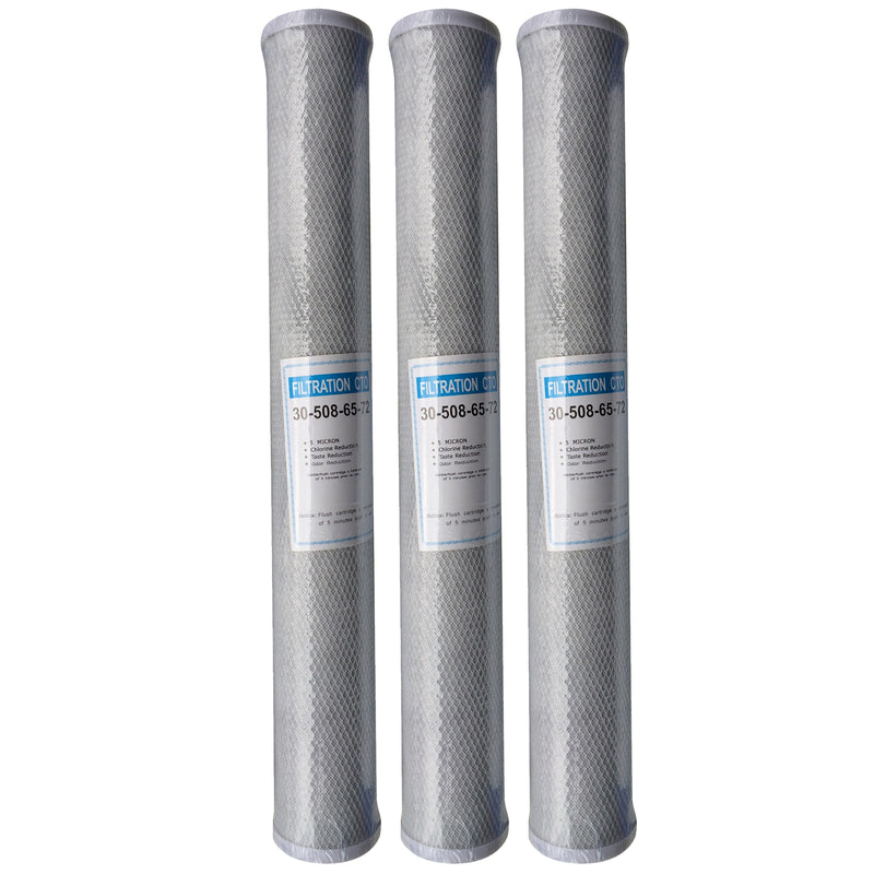 3 x 20" Carbon Block Filter Cartridges