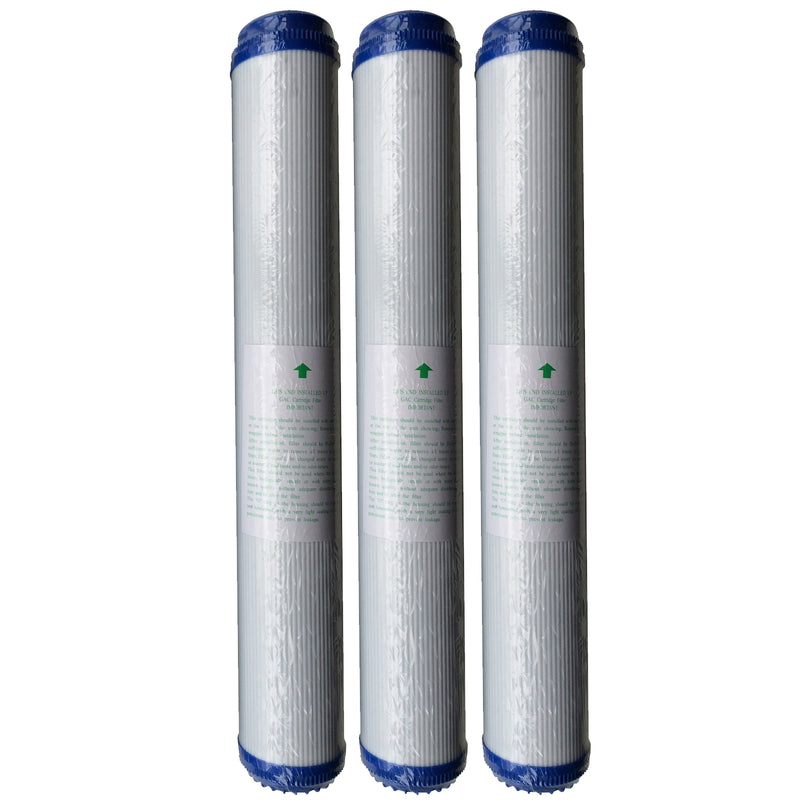 3 x 20" Granulated Carbon (GAC) Filter Cartridges