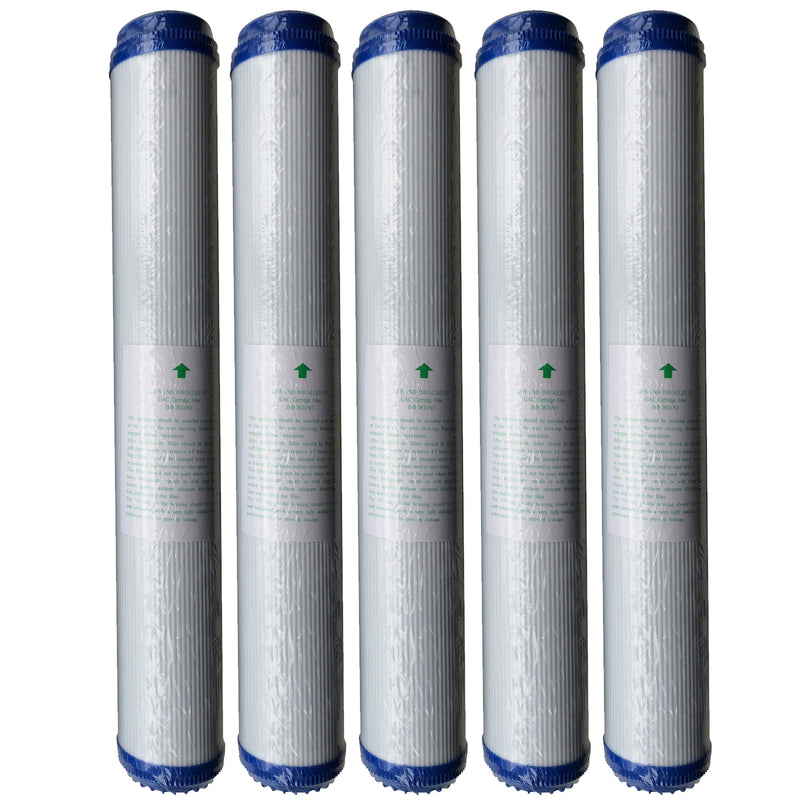 5 x 20" Granulated Carbon (GAC) Filter Cartridges