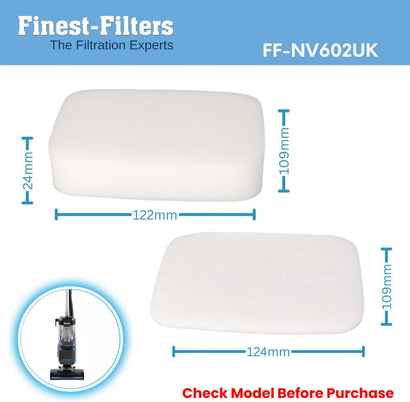 Finest-Filters Compatible Filter Set for Shark NV602UK