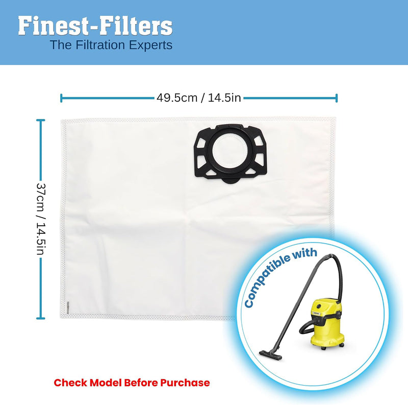 Finest-Filters Compatible Fleece Bags for Kärcher KFI357