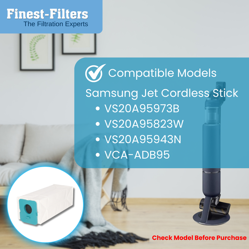 Finest-Filters Compatible Vacuum Bags for Samsung Jet Pro (10pk)