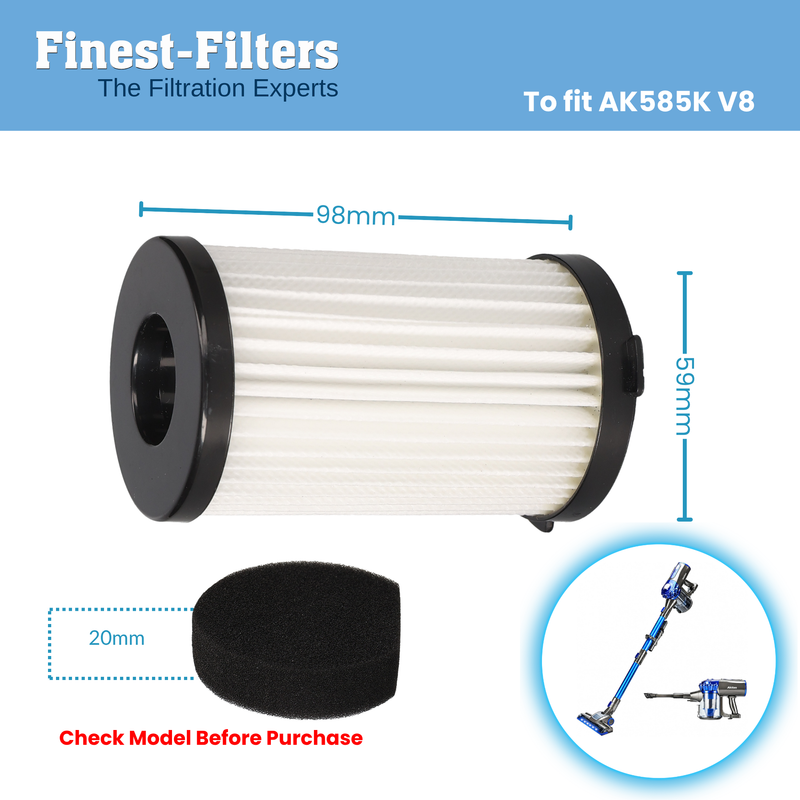 Finest-Filters Compatible Vacuum Cleaner Filters for MooSoo and Akitas