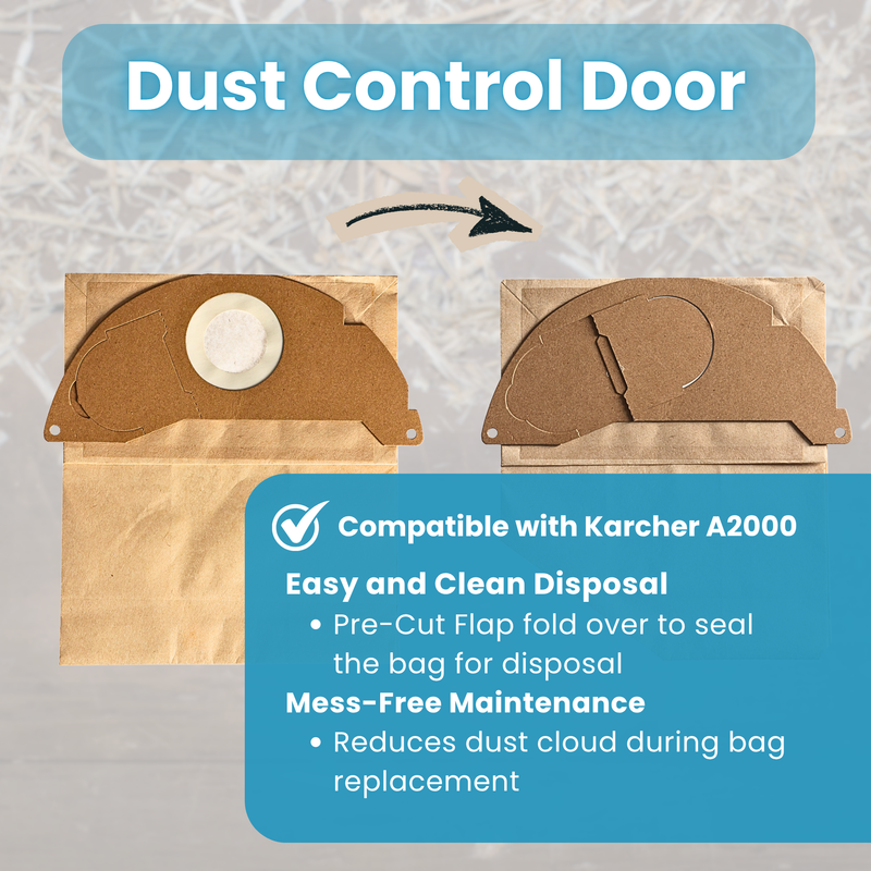 Finest-Filters Compatible Vacuum Bags for Karcher A2000