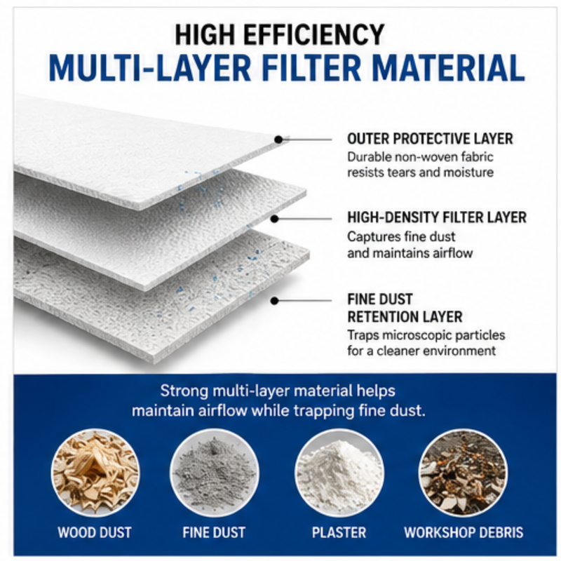 Finest-Filters Compatible Dust Bags for Nilfisk Aero 21, 26, 31 Series (5