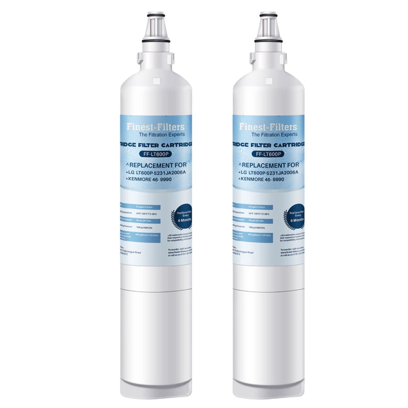 Compatible with LG LT600P Fridge Water Filter (2 Pack)