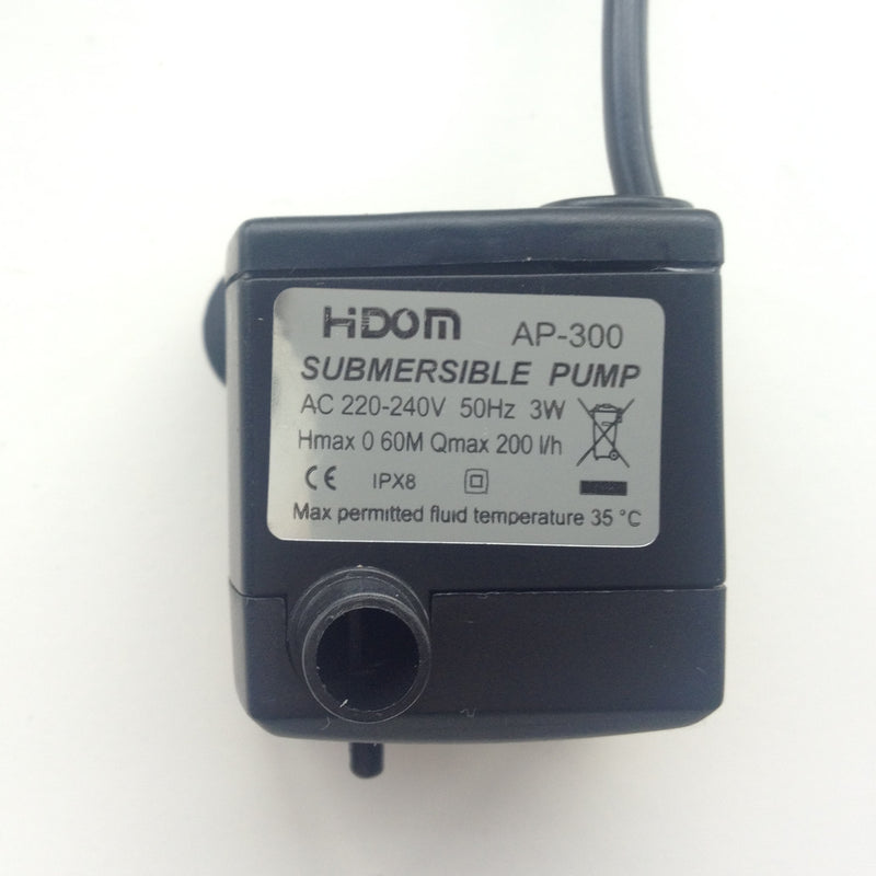 200l/h Water Pump for Aquarium / Water Feature (1 Metre Cable)