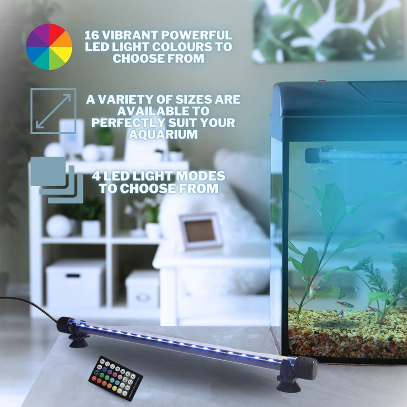 Submersible Aquarium Multicolour LED Light with Remote Control