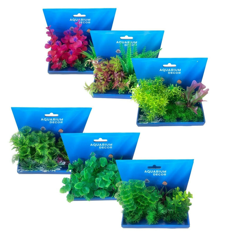 Aquarium Decor Plastic Plant Display's (Multiple Styles)