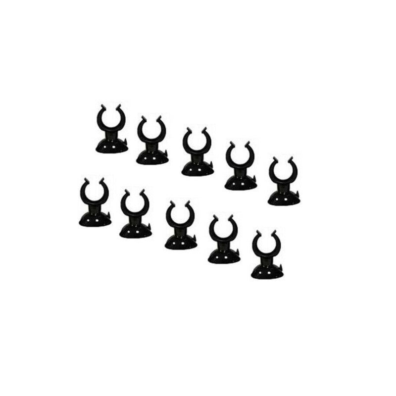 Aquarium Pipe Clips with Suction Cups (Pack of 10)