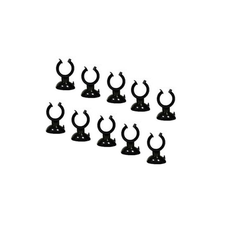 Aquarium Pipe Clips with Suction Cups (Pack of 10)