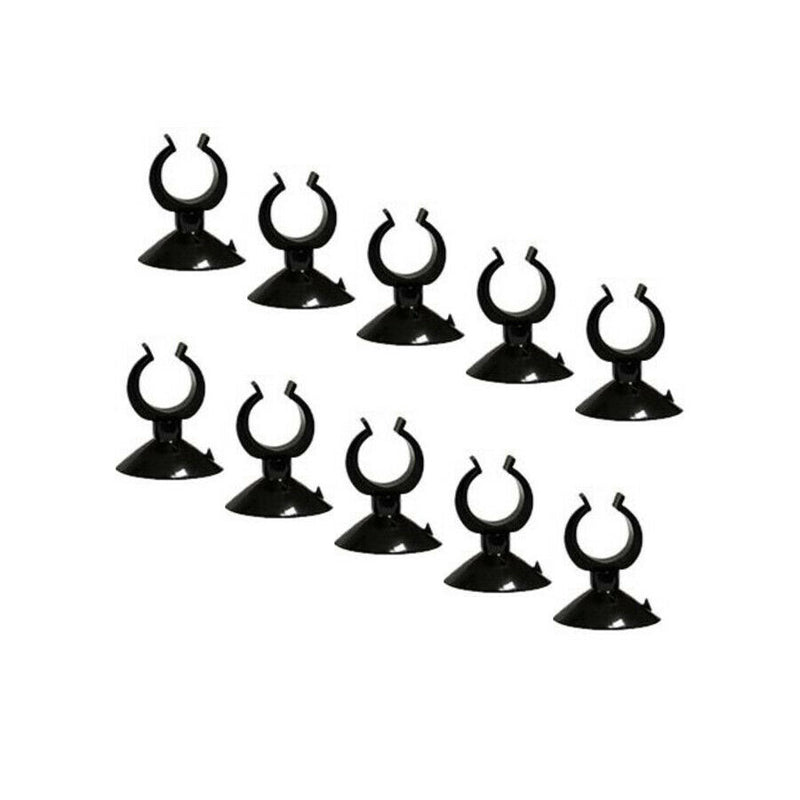 Aquarium Pipe Clips with Suction Cups (Pack of 10)