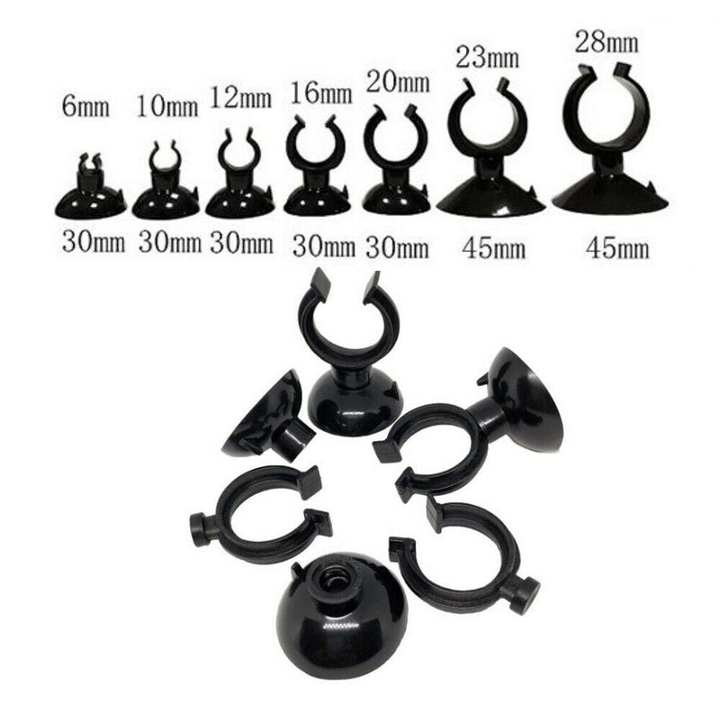 Aquarium Pipe Clips with Suction Cups (Pack of 10)
