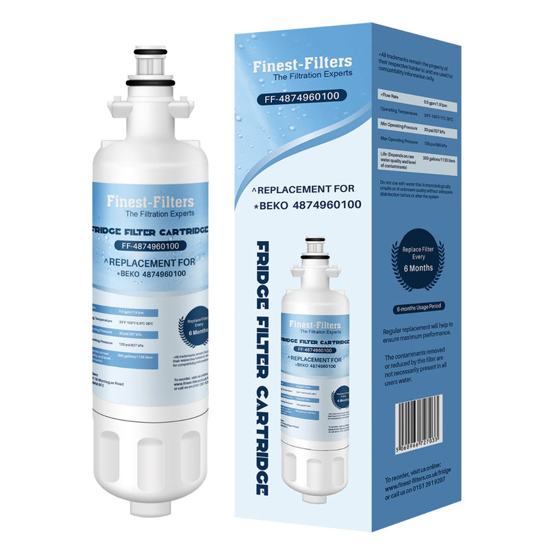 Compatible with Beko 4874960100 Fridge Water Filter