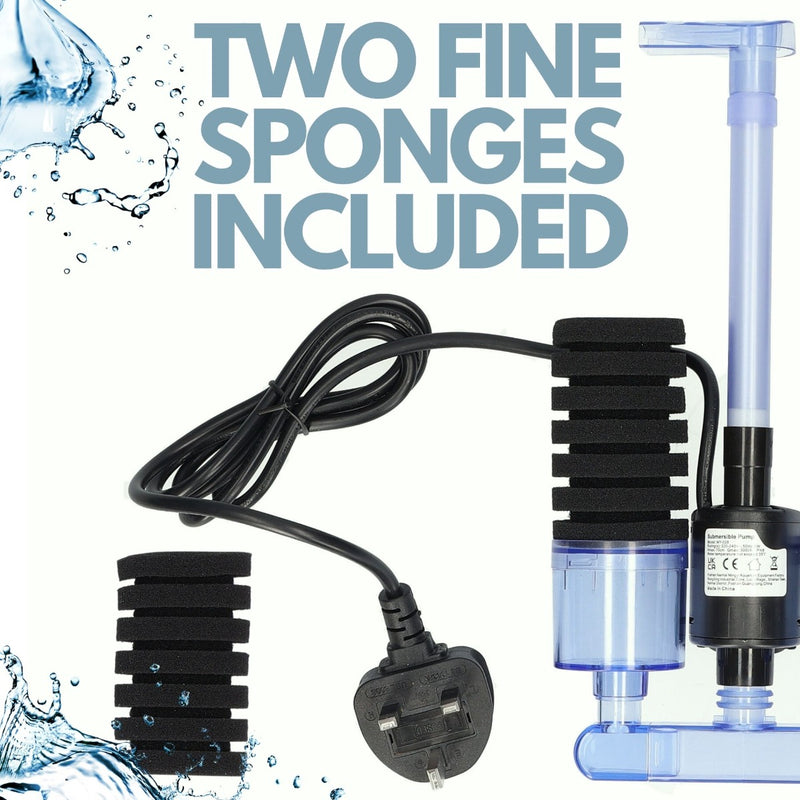 Aquarium Sponge Internal Bio Filter With Built In Pump
