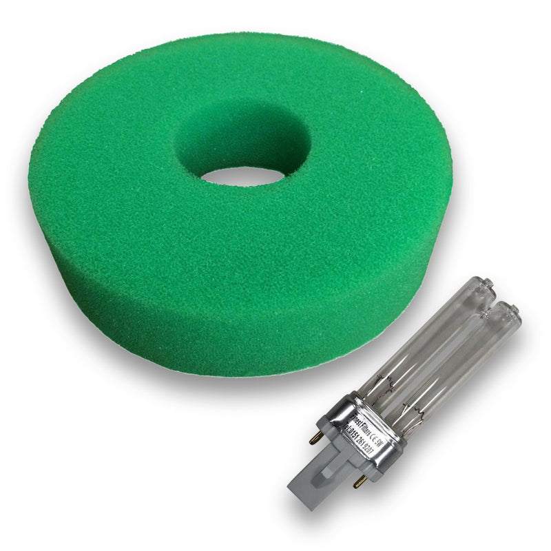 Hozelock Bioforce 1100 Foam Set and 5w PLS UV Bulb