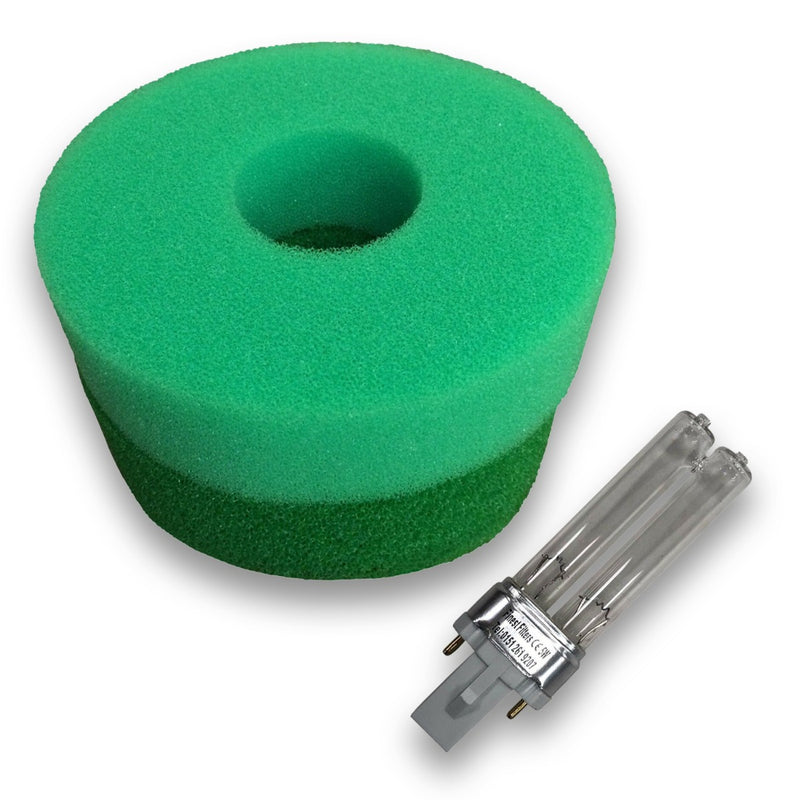 Hozelock Bioforce 2200 Foam Set and 5w PLS UV Bulb