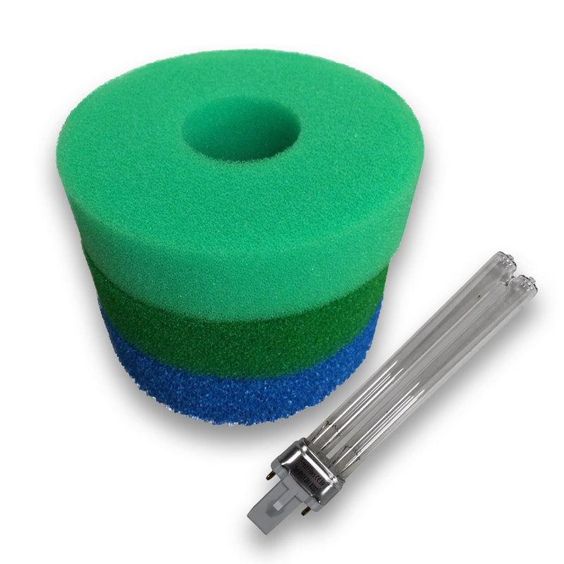 Hozelock Bioforce 4500 Foam Set and 9w PLS UV Bulb