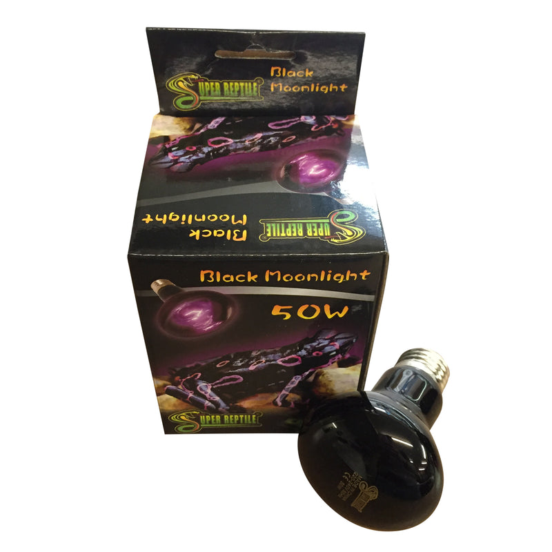 Reptile Black Moonlight Florescent Spotlight Bulb Lamp for Vivarium / Terrarium 50/75/100/150w