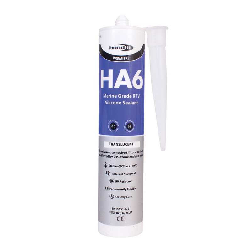 Bond-It HA6 Aquarium Grade Silicone Sealant 310ml - Black or Translucent