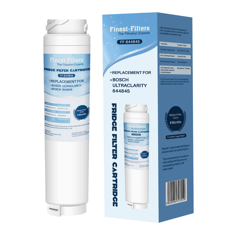Compatible with Bosch UltraClarity 644845 Fridge Water Filter (2 Pack)