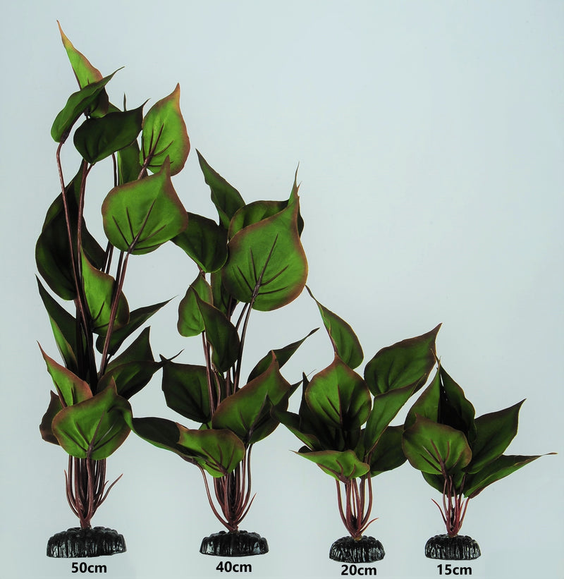 Silk Plant Aquarium Ornament in Various Sizes (Echinodorus)