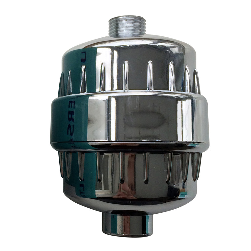 Chrome In Line Shower Filter for Chlorine and Heavy Metal Removal
