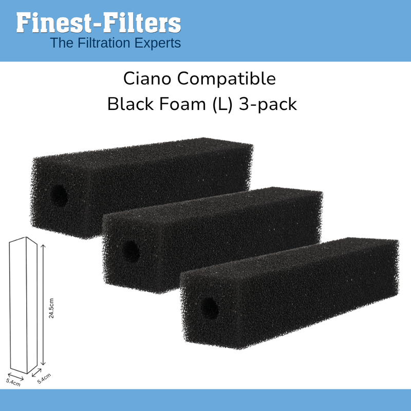 Ciano Compatible (L) Black Foams X 3