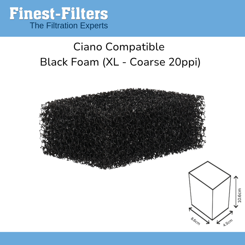 Compatible Ciano XL Black Coarse 20ppi Foam