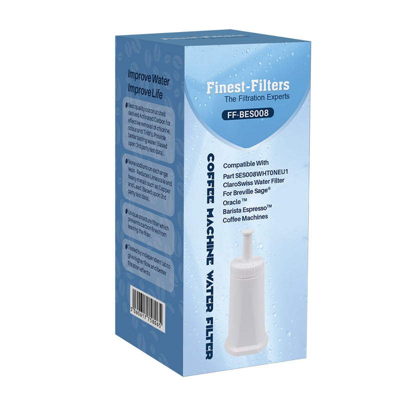 Water Filter Cartridge for Sage Barista Espresso Coffee Machine Claro Swiss (2 Pack)