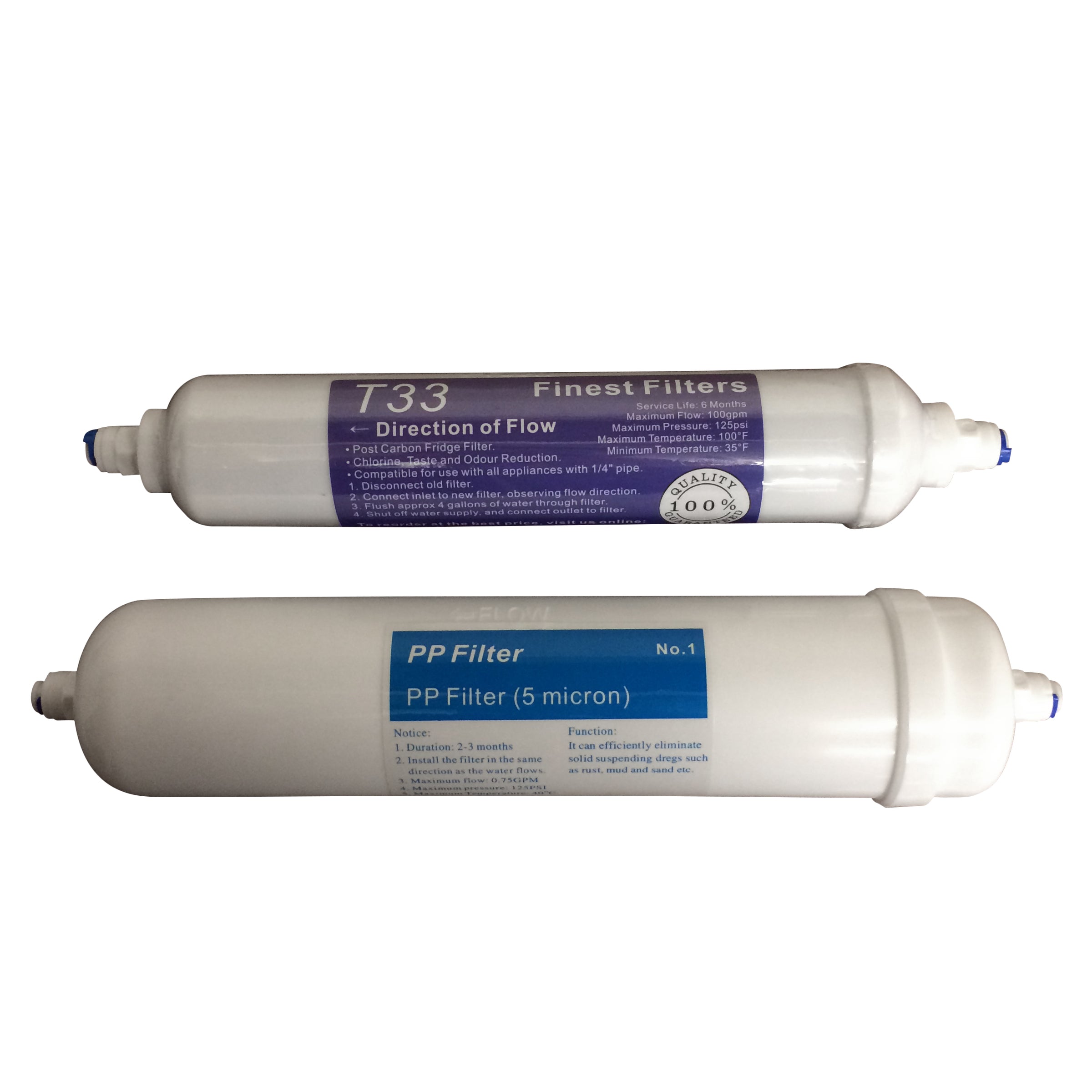 Compact RO Unit Replacement Filter Set (Carbon and Sediment) — Finest ...
