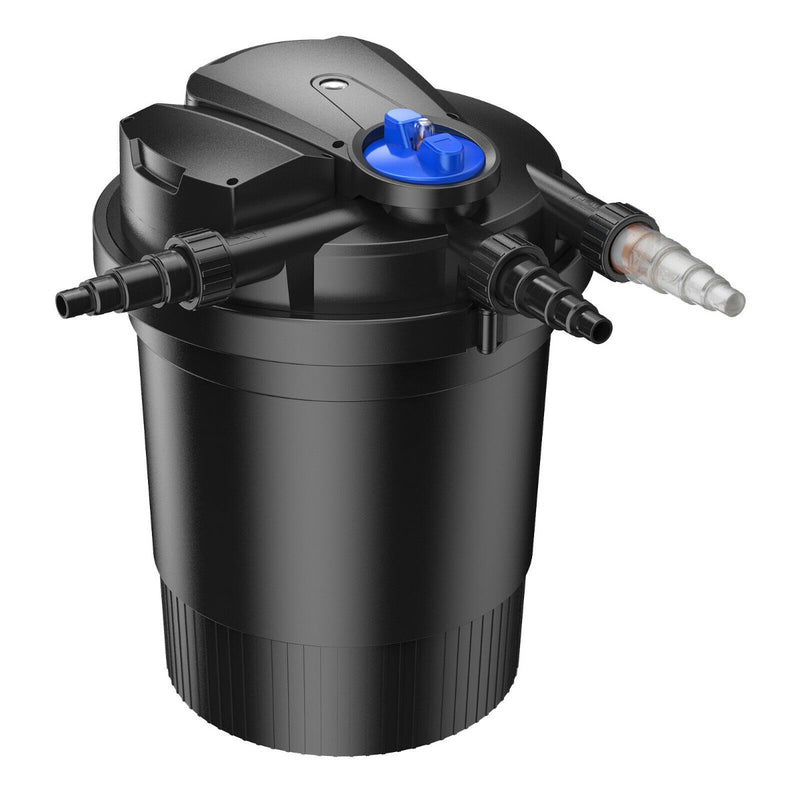 Pressurised Auto Cleaning Pond Filter with UV Steriliser Clarifier - 8 Sizes