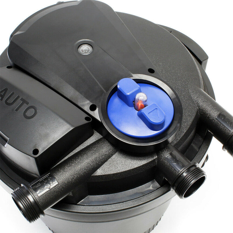 Pressurised Auto Cleaning Pond Filter with UV Steriliser Clarifier - 8 Sizes