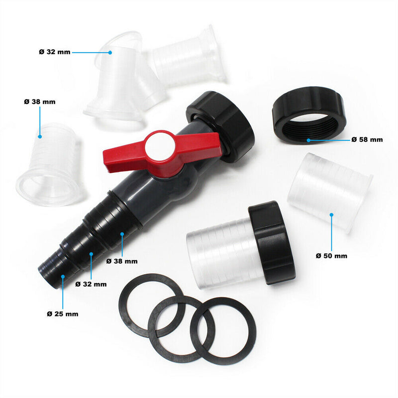 Pressurised Auto Cleaning Pond Filter with UV Steriliser Clarifier - 8 Sizes