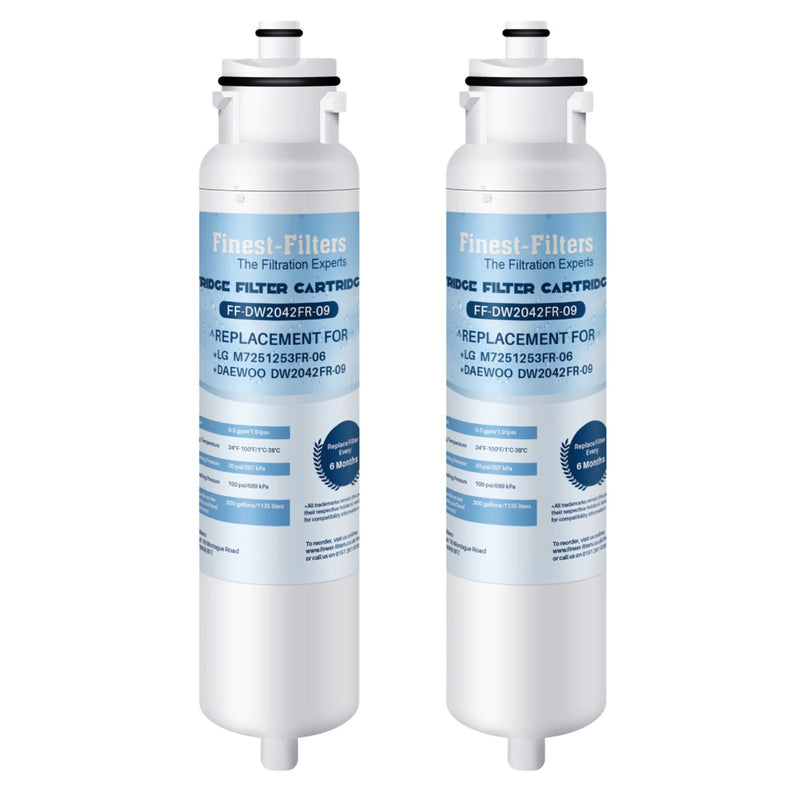 Compatible with Daewoo DW2042FR-09 Fridge Water Filter (2 Pack)