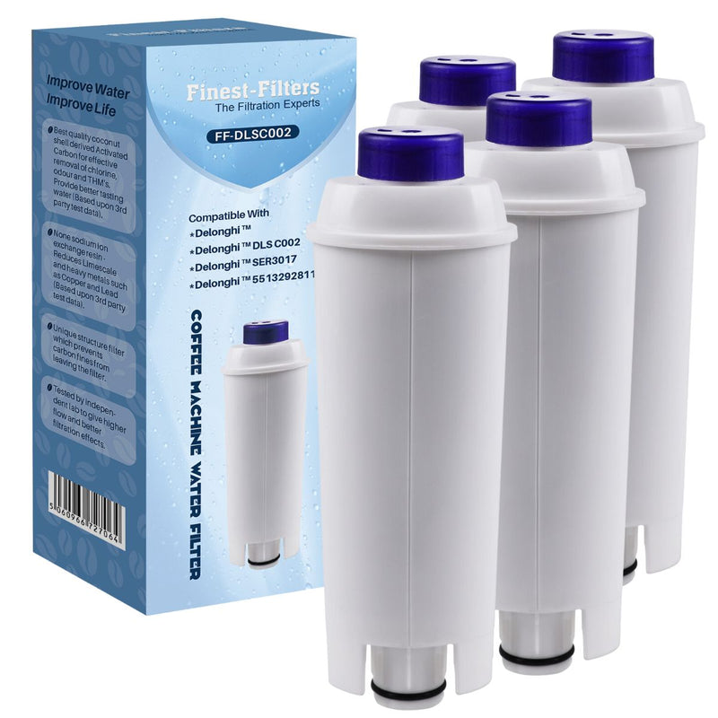 DeLonghi DLSC002 Compatible Water Filter For Coffee Machines (4 Pack)