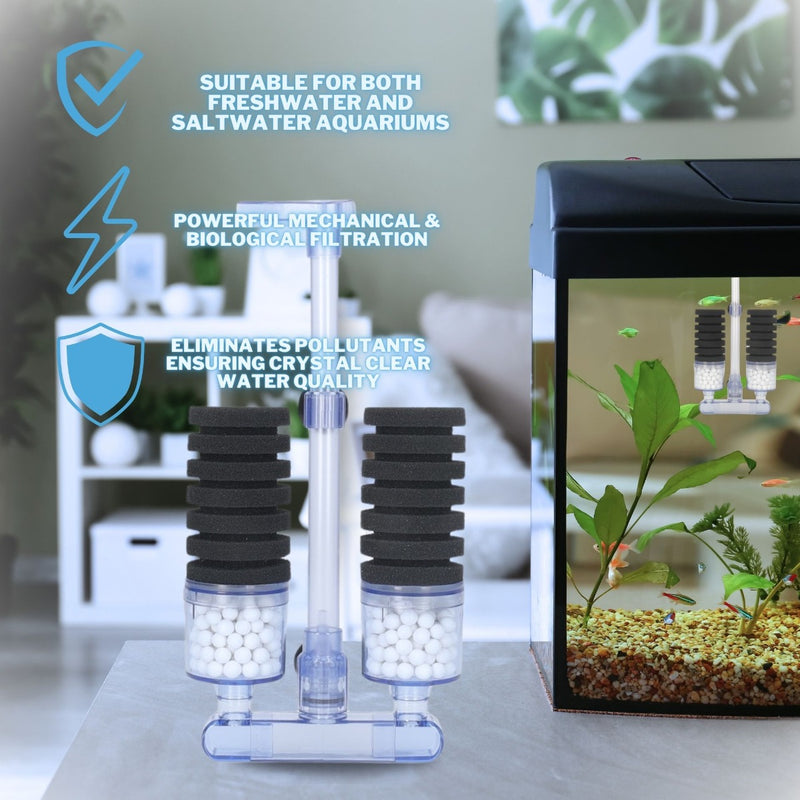 Air Driven Double Internal Bio Sponge Filter