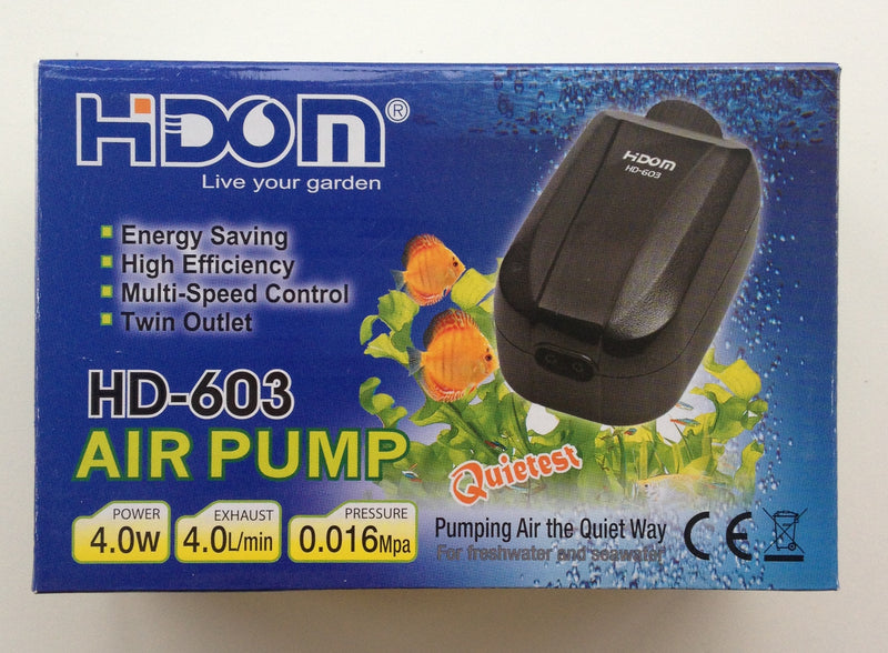 Hidom HD-603 Double Outlet Adjustable Aquarium Air Pump