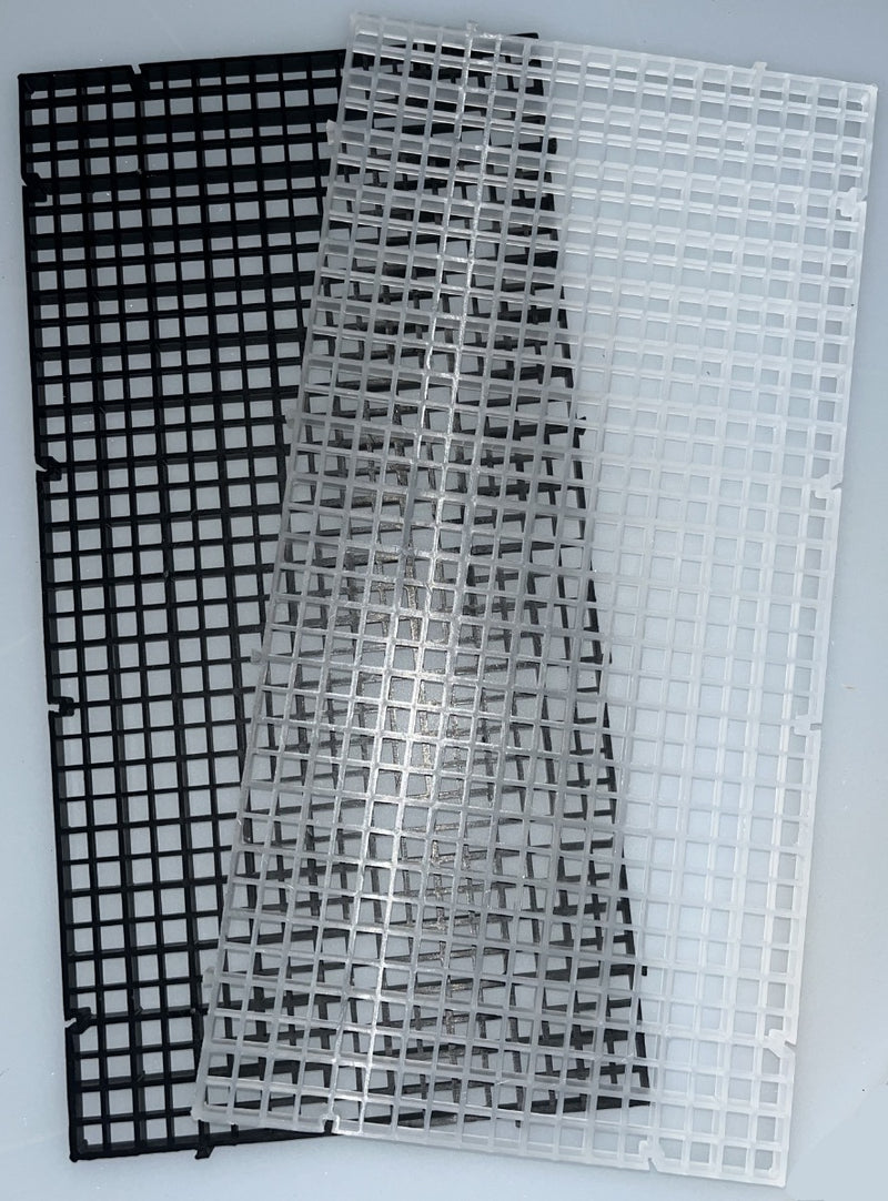 Egg Crate 30cm x 15cm Aquarium Fish Tank Coral White or Black