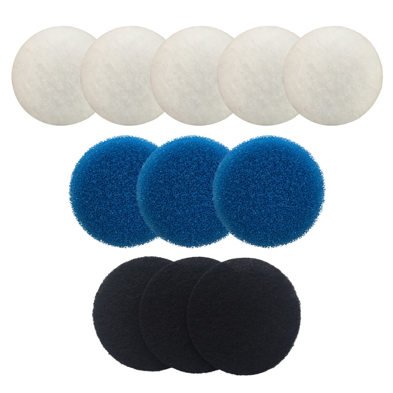 Filter Media Set for Eheim Ecco Including 5 x Poly, 3 x Coarse Foam, 3 x Carbon Foam