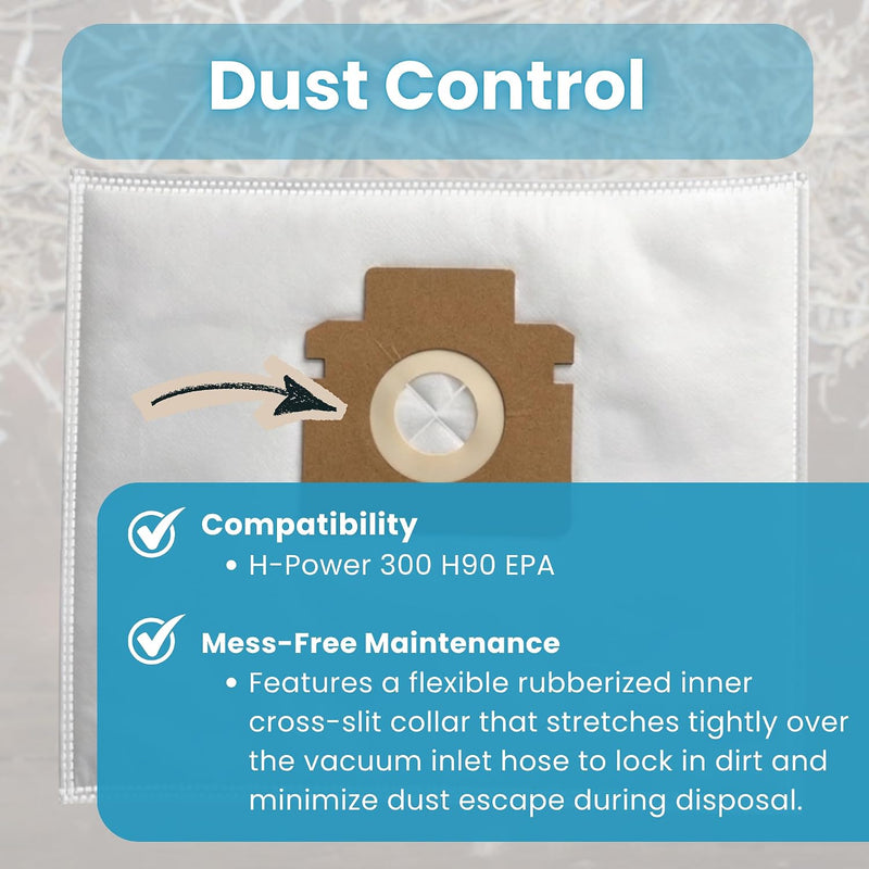 Finest-Filters Compatible Vacuum Cleaner Dust Bags for Hoover H90 (5/10pk)