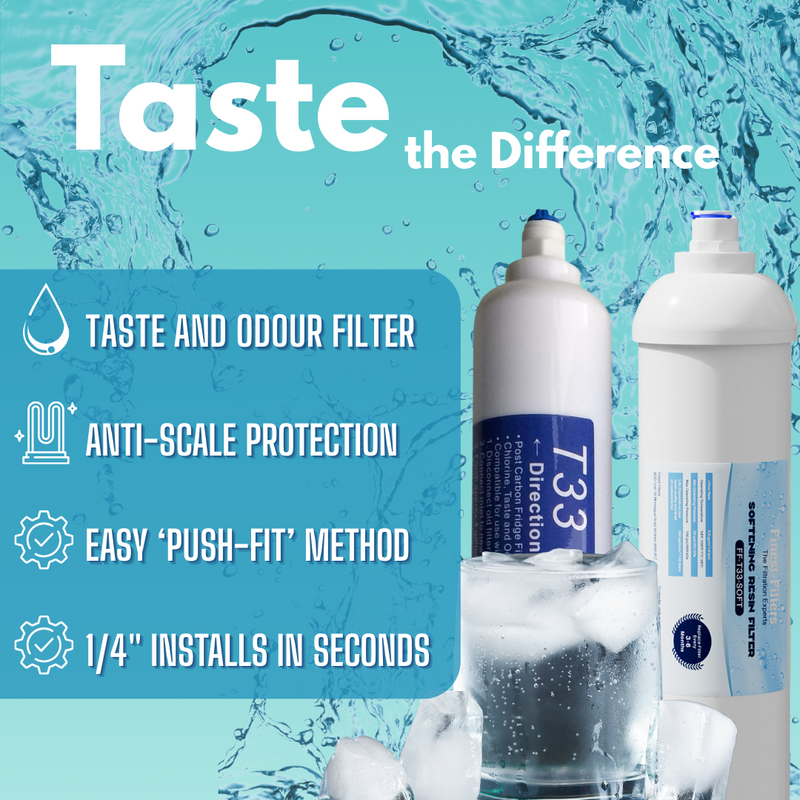 T33 Water Softening and Filter Cartridge Bundle - Solution for Hard Water Areas