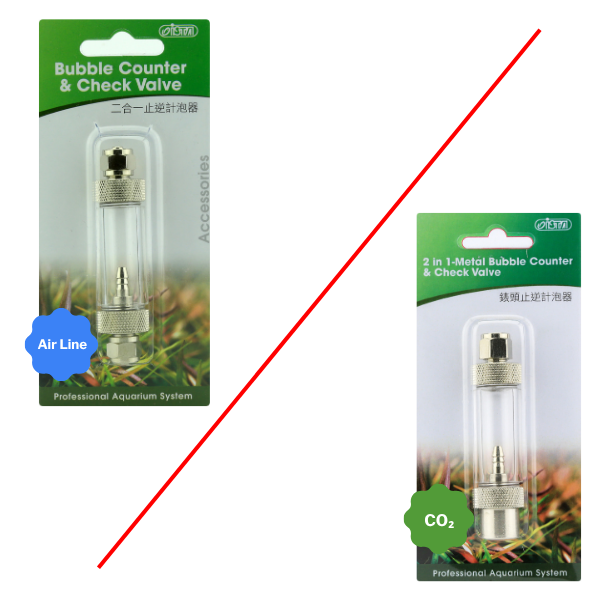 2 in 1 Metal Bubble Counter & Check Valve