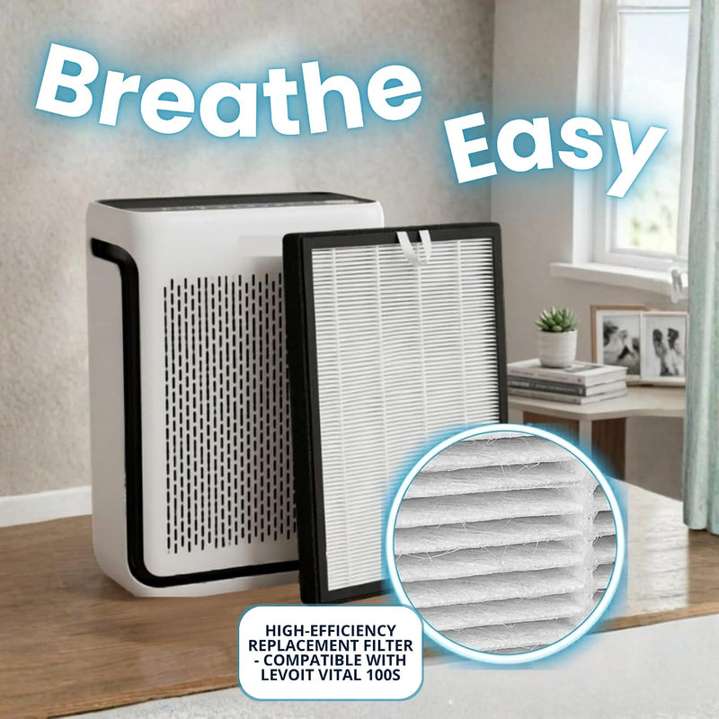 Finest-Filters Compatible Air Purifier Filters for Levoit Vital 100S