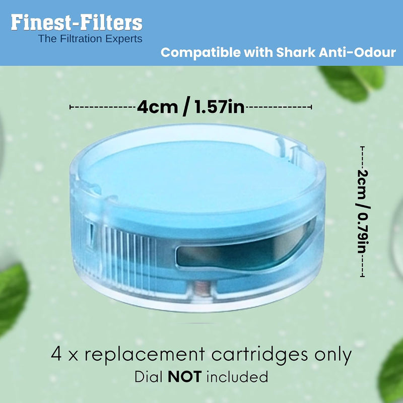 Finest-Filters Compatible Anti-Odour Replacement Cartridges for Shark