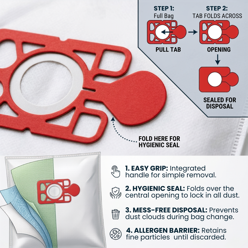 Finest-Filters Compatible Cylinder Vacuum Bags for HVR200 9L Henry, Hetty, James & Harry