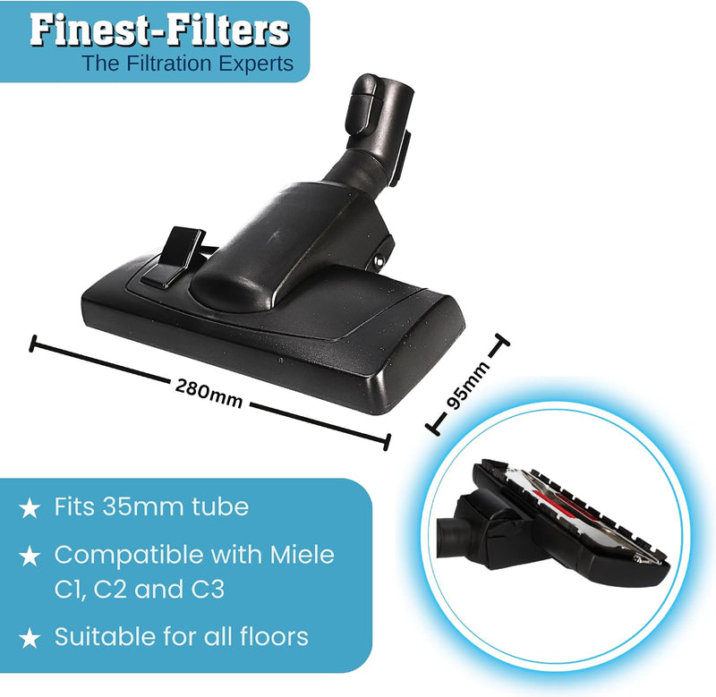 Finest-Filters Compatible Floor Brush Tool for Miele